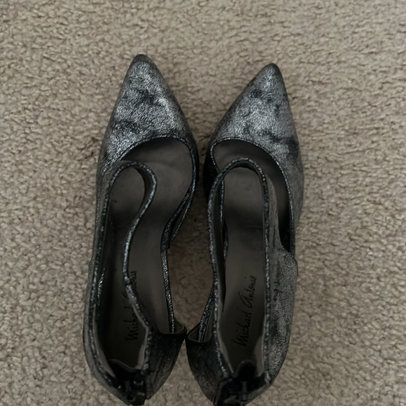 Never been worn Michael Antonio sliver and black heels. - Picture 3 of 6